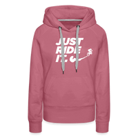 SPOD Frauen Premium Hoodie Malve / S Just ride it - Frauen Premium Hoodie E-Bike-Community