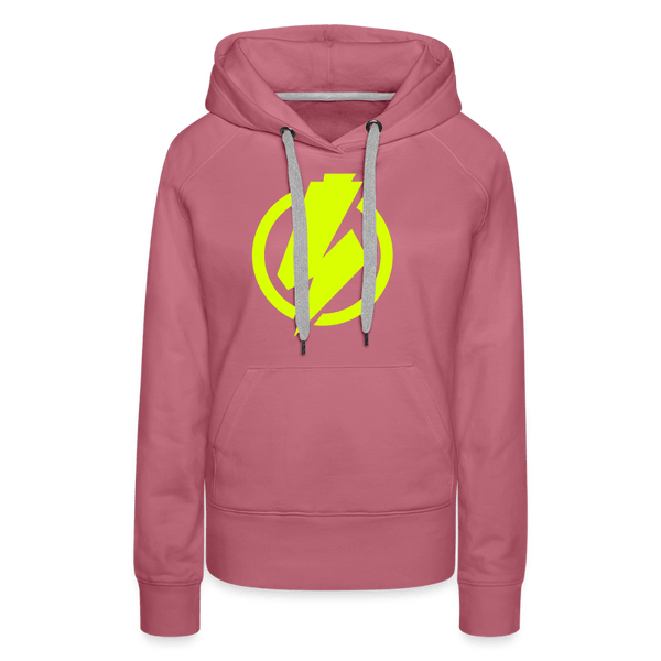 SPOD Frauen Premium Hoodie Malve / S Lightning - Frauen Premium Hoodie E-Bike-Community