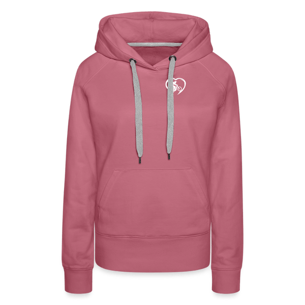 SPOD Frauen Premium Hoodie Malve / S Love 2 Ride / ❤️ Frauen Premium Hoodie E-Bike-Community