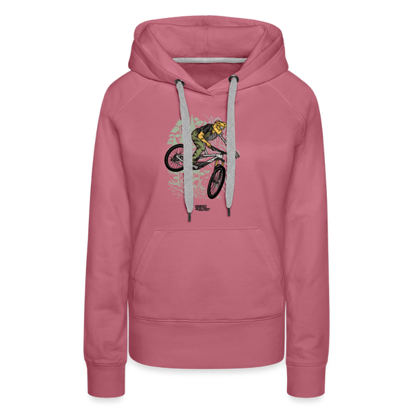 SPOD Frauen Premium Hoodie Malve / S Shred or Alive? 2022 Frauen Premium Hoodie E-Bike-Community
