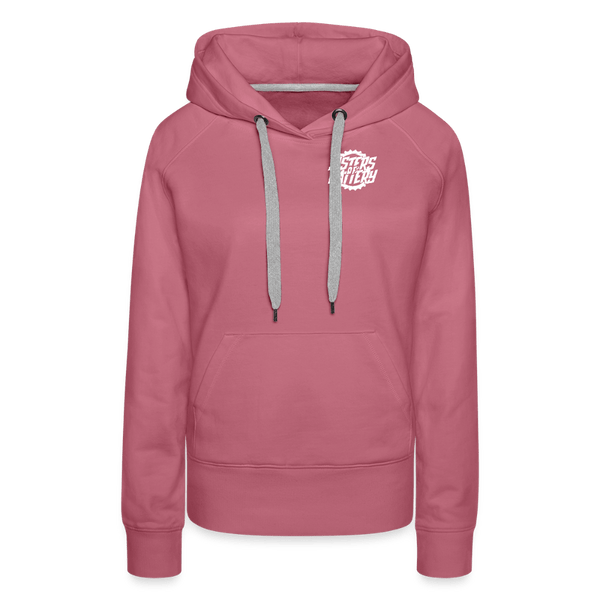 SPOD Frauen Premium Hoodie Malve / S Sisters of Battery SoB - Frauen Premium Hoodie E-Bike-Community