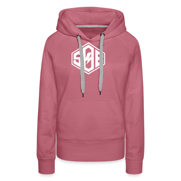 SPOD Frauen Premium Hoodie Malve / S SoB Diamond 2-seitig bedruckt - Frauen Premium Hoodie E-Bike-Community
