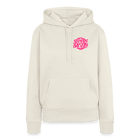 SPOD Frauen Premium Hoodie Naturweiß / S Sisters of Battery - Neonpink - Frauen Premium Hoodie E-Bike-Community