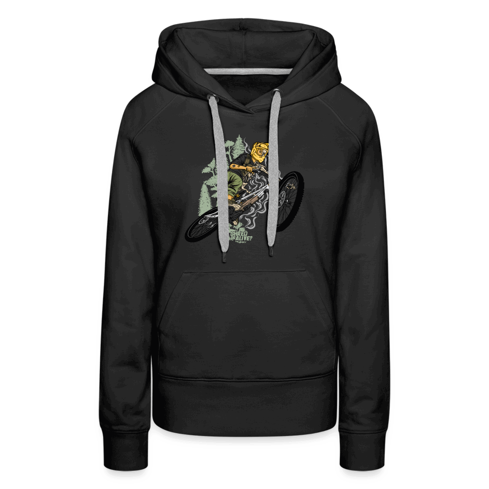 SPOD Frauen Premium Hoodie Schwarz / S Shred or Alive Jumper -Frauen Premium Hoodie E-Bike-Community