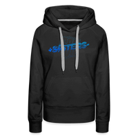 SPOD Frauen Premium Hoodie Schwarz / S Sisters Blue - Frauen Premium Hoodie E-Bike-Community
