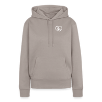 SPOD Frauen Premium Hoodie Taupe / S Love 2 Ride / ❤️ Frauen Premium Hoodie E-Bike-Community