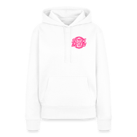 SPOD Frauen Premium Hoodie Weiß / S Sisters of Battery - Neonpink - Frauen Premium Hoodie E-Bike-Community