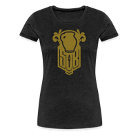 SPOD Frauen Premium T-Shirt Anthrazit / S Bembel - Gold - Frauen Premium T-Shirt E-Bike-Community