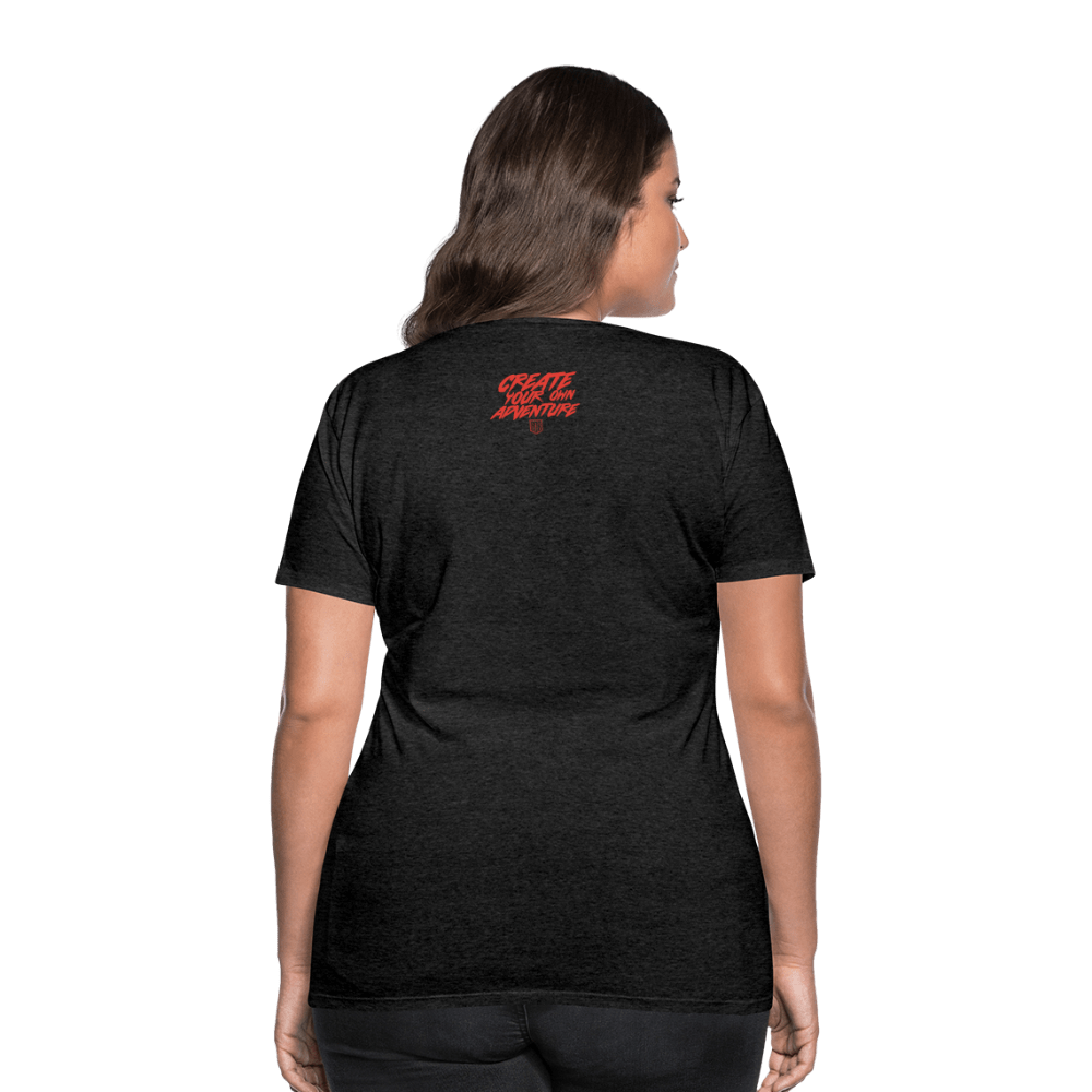 SPOD Frauen Premium T-Shirt Anthrazit / S LOSE THE PATH - CREATE YOUR OWN ADVENTURE E-Bike-Community