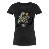 SPOD Frauen Premium T-Shirt Anthrazit / S Shred or Alive - Jumper - Frauen Premium T-Shirt E-Bike-Community