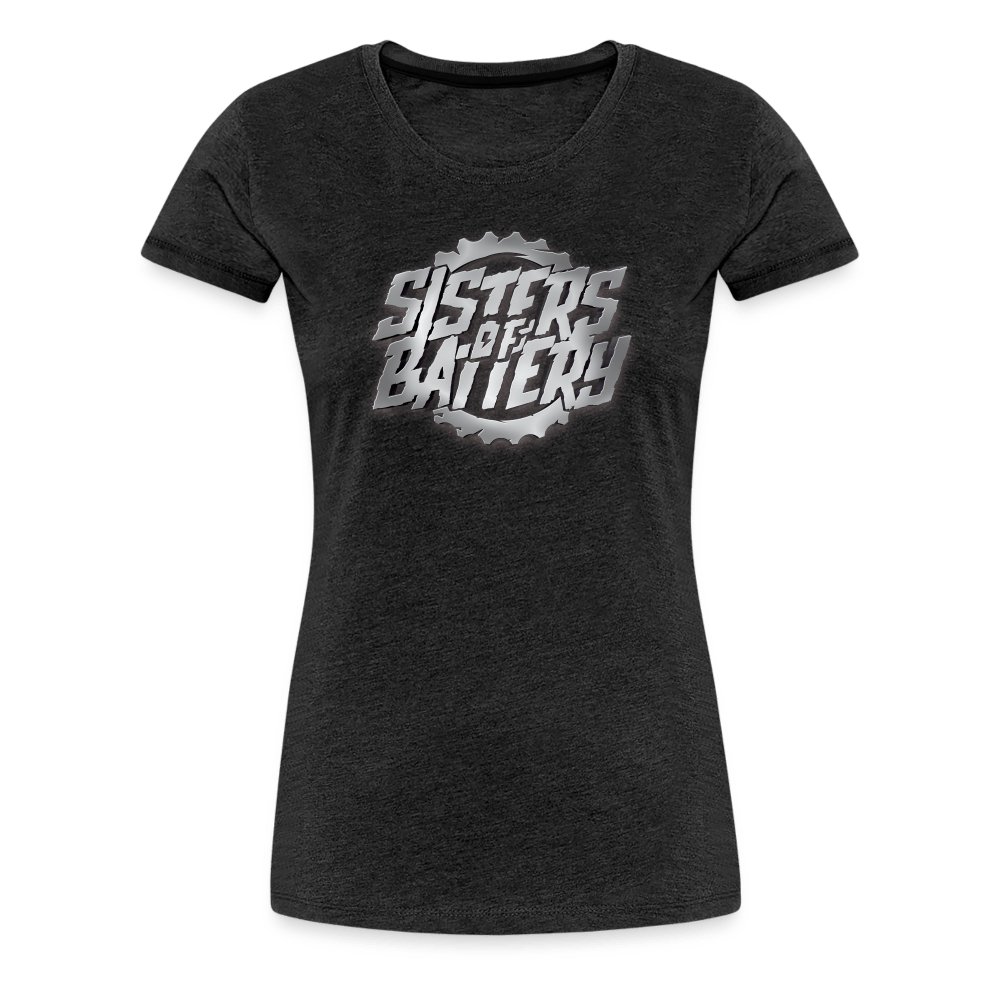SPOD Frauen Premium T-Shirt Anthrazit / S Sisters of Battery 3D - Frauen Premium T-Shirt E-Bike-Community
