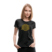 SPOD Frauen Premium T-Shirt Anthrazit / S Sisters of Battery - Signature GOLD Edition - Frauen Premium T-Shirt E-Bike-Community