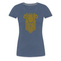 SPOD Frauen Premium T-Shirt Blau meliert / S Bembel - Gold - Frauen Premium T-Shirt E-Bike-Community