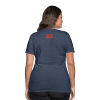 SPOD Frauen Premium T-Shirt Blau meliert / S LOSE THE PATH - CREATE YOUR OWN ADVENTURE E-Bike-Community