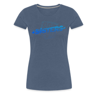 SPOD Frauen Premium T-Shirt Blau meliert / S Sisters Blue - Frauen Premium T-Shirt E-Bike-Community