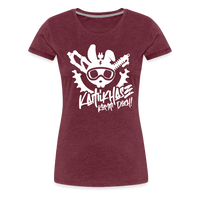 SPOD Frauen Premium T-Shirt Bordeauxrot meliert / S Kamikhase - Frauen Premium T-Shirt E-Bike-Community
