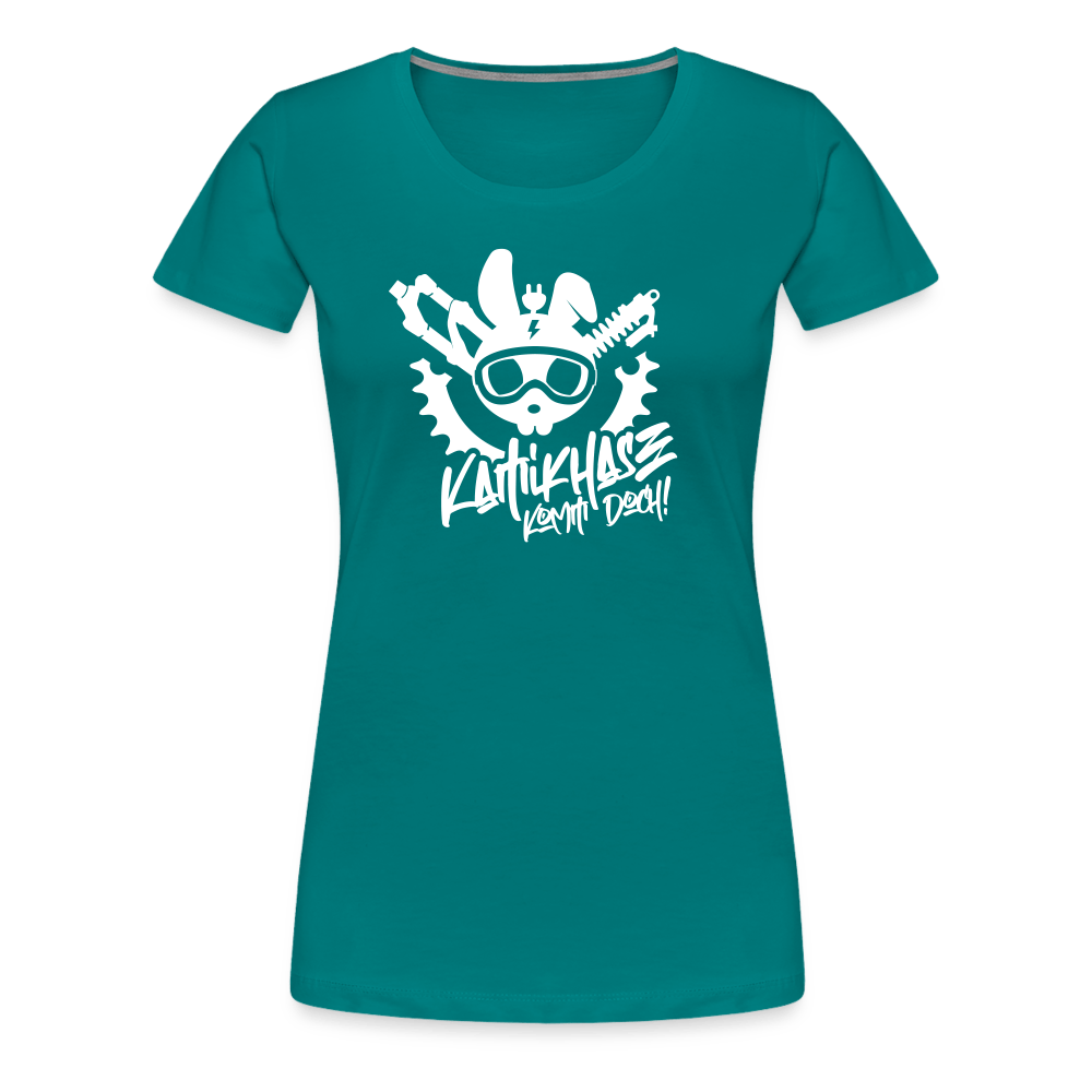 SPOD Frauen Premium T-Shirt Divablau / S Kamihase - Frauen Premium T-Shirt E-Bike-Community
