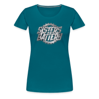 SPOD Frauen Premium T-Shirt Divablau / S Sisters of Battery 3D - Frauen Premium T-Shirt E-Bike-Community