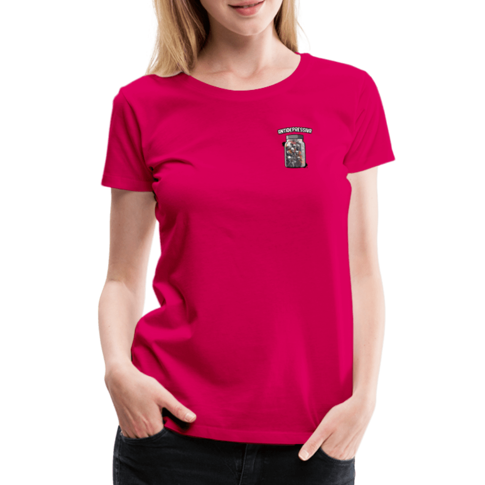 SPOD Frauen Premium T-Shirt dunkles Pink / S Antidepressiva - Frauen Premium T-Shirt E-Bike-Community