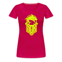 SPOD Frauen Premium T-Shirt dunkles Pink / S Hai Bike - Neongelb - Frauen Premium T-Shirt E-Bike-Community