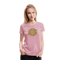 SPOD Frauen Premium T-Shirt Hellrosa / S Sisters of Battery - Signature GOLD Edition - Frauen Premium T-Shirt E-Bike-Community