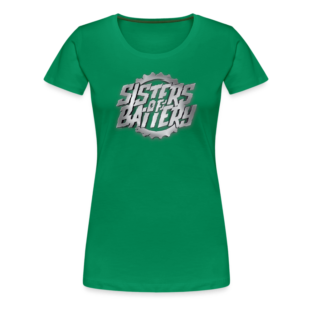 SPOD Frauen Premium T-Shirt Kelly Green / S Sisters of Battery 3D - Frauen Premium T-Shirt E-Bike-Community