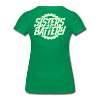 SPOD Frauen Premium T-Shirt Kelly Green / S Sisters of Battery - Glow in the Dark - Frauen Premium T-Shirt E-Bike-Community