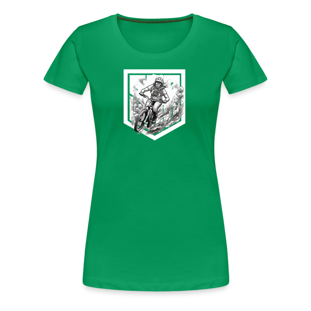 SPOD Frauen Premium T-Shirt Kelly Green / S Sisters of Battery - SoB - Frauen Premium T-Shirt E-Bike-Community