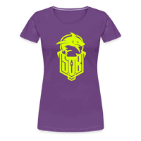 SPOD Frauen Premium T-Shirt Lila / S Hai Bike - Neongelb - Frauen Premium T-Shirt E-Bike-Community
