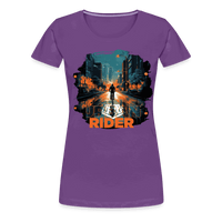 SPOD Frauen Premium T-Shirt Lila / S Urban Rider - Frauen Premium T-Shirt E-Bike-Community