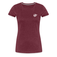 SPOD Frauen Premium T-Shirt LOVE 2 RIDE  - FRONT / Backprint -Frauen Premium T-Shirt E-Bike-Community