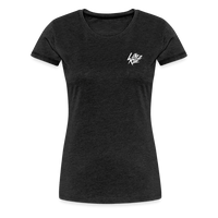 SPOD Frauen Premium T-Shirt LOVE 2 RIDE  - FRONT / Backprint -Frauen Premium T-Shirt E-Bike-Community