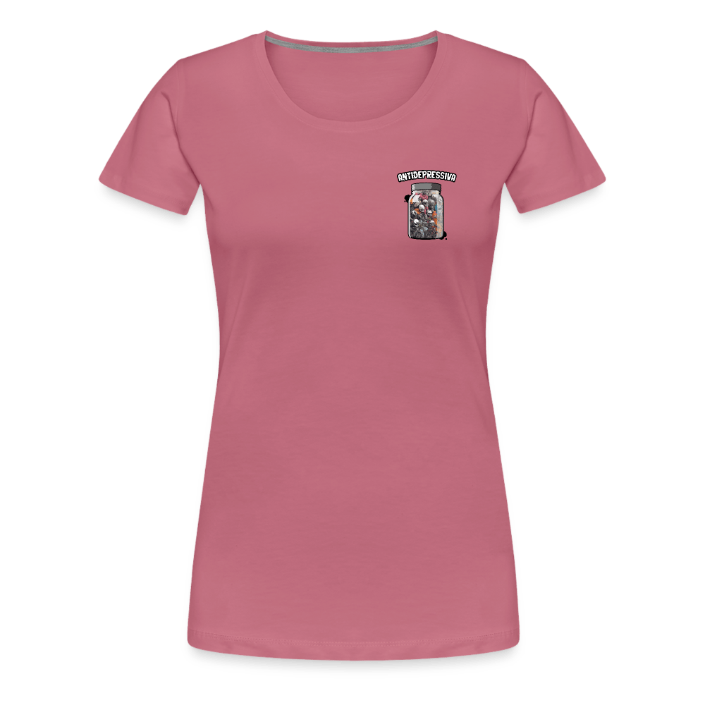 SPOD Frauen Premium T-Shirt Malve / S Antidepressiva - Frauen Premium T-Shirt E-Bike-Community