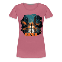 SPOD Frauen Premium T-Shirt Malve / S Urban Rider - Frauen Premium T-Shirt E-Bike-Community