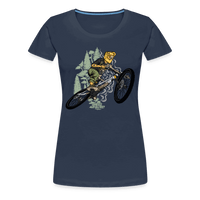 SPOD Frauen Premium T-Shirt Navy / S Shred or Alive - Jumper - Frauen Premium T-Shirt E-Bike-Community