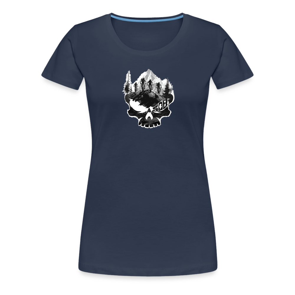 SPOD Frauen Premium T-Shirt Navy / S Skullgang Rider - Frauen Premium Shirt E-Bike-Community