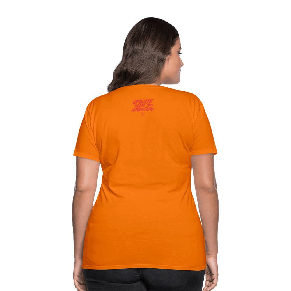 SPOD Frauen Premium T-Shirt Orange / S LOSE THE PATH - CREATE YOUR OWN ADVENTURE E-Bike-Community