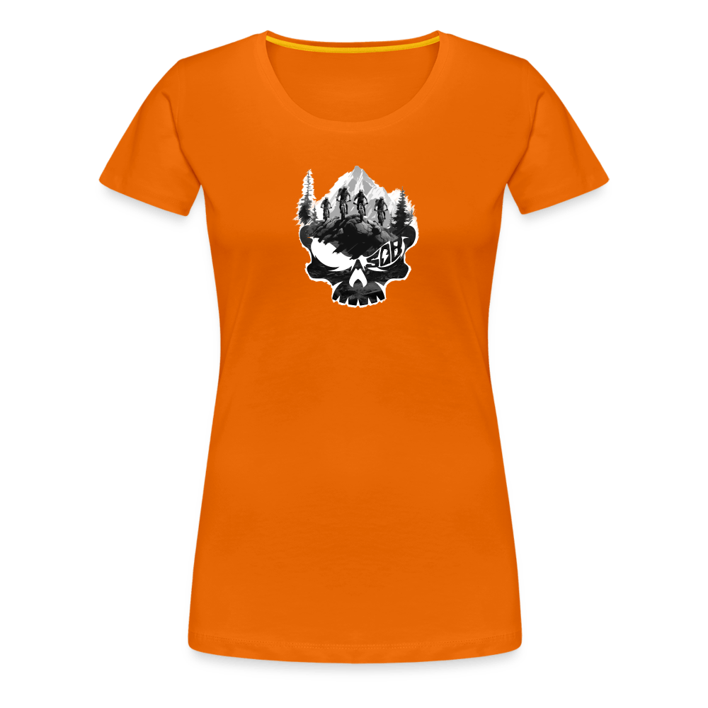 SPOD Frauen Premium T-Shirt Orange / S Skullgang Rider - Frauen Premium Shirt E-Bike-Community