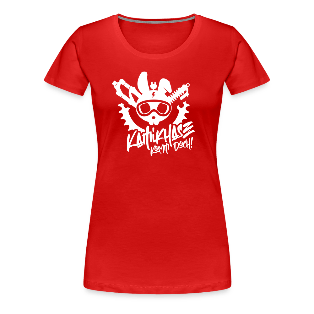 SPOD Frauen Premium T-Shirt Rot / S Kamihase - Frauen Premium T-Shirt E-Bike-Community