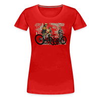 SPOD Frauen Premium T-Shirt Rot / S Shred or Alive - Crew - Frauen Premium T-Shirt E-Bike-Community