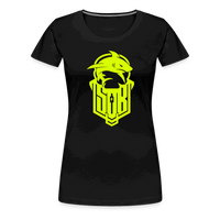 SPOD Frauen Premium T-Shirt Schwarz / S Hai Bike - Neongelb - Frauen Premium T-Shirt E-Bike-Community