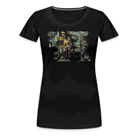 SPOD Frauen Premium T-Shirt Schwarz / S Shred or Alive - Crew - Frauen Premium T-Shirt E-Bike-Community