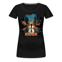 SPOD Frauen Premium T-Shirt Schwarz / S Urban Rider - Frauen Premium T-Shirt E-Bike-Community