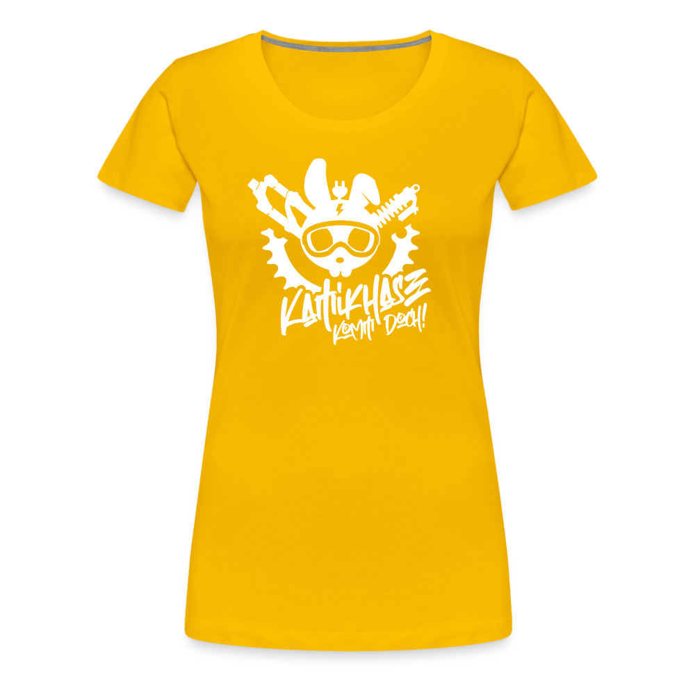 SPOD Frauen Premium T-Shirt Sonnengelb / S Kamihase - Frauen Premium T-Shirt E-Bike-Community