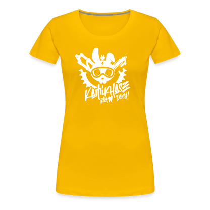SPOD Frauen Premium T-Shirt Sonnengelb / S Kamihase - Frauen Premium T-Shirt E-Bike-Community