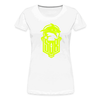 SPOD Frauen Premium T-Shirt weiß / S Hai Bike - Neongelb - Frauen Premium T-Shirt E-Bike-Community