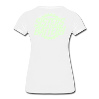 SPOD Frauen Premium T-Shirt Weiß / S Sisters of Battery - Glow in the Dark - Frauen Premium T-Shirt E-Bike-Community