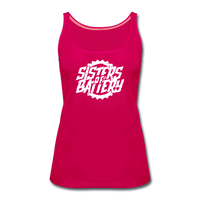 SPOD Frauen Premium Tank Top dunkles Pink / S Sister of Battery OG Logo - Frauen Premium Tank Top E-Bike-Community