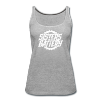 SPOD Frauen Premium Tank Top Grau meliert / S Sister of Battery OG Logo - Frauen Premium Tank Top E-Bike-Community