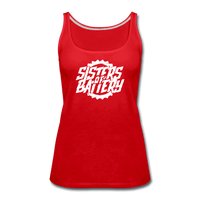 SPOD Frauen Premium Tank Top Rot / S Sister of Battery OG Logo - Frauen Premium Tank Top E-Bike-Community
